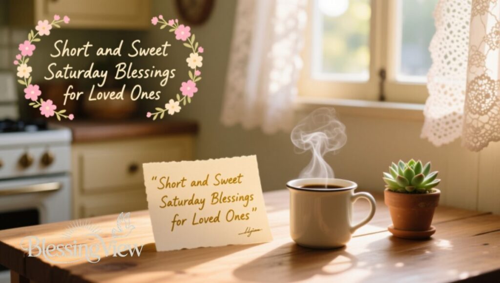 Short and Sweet Saturday Blessings for Loved Ones