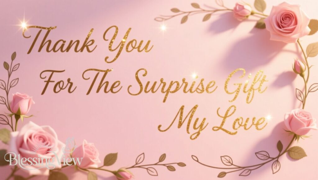 Thank You For The Surprise Gift My Love