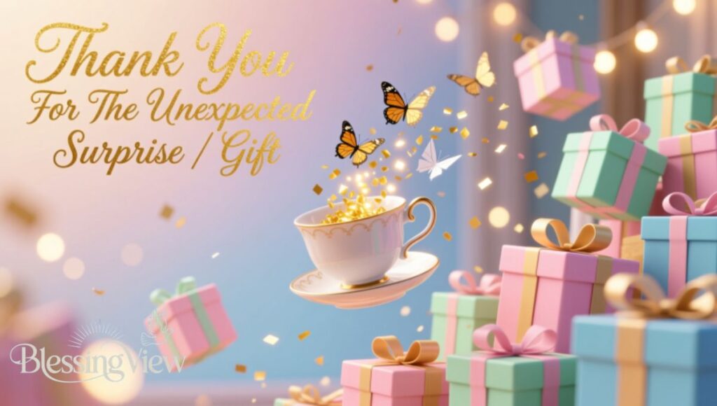 Thank You For The Unexpected Surprise Gift