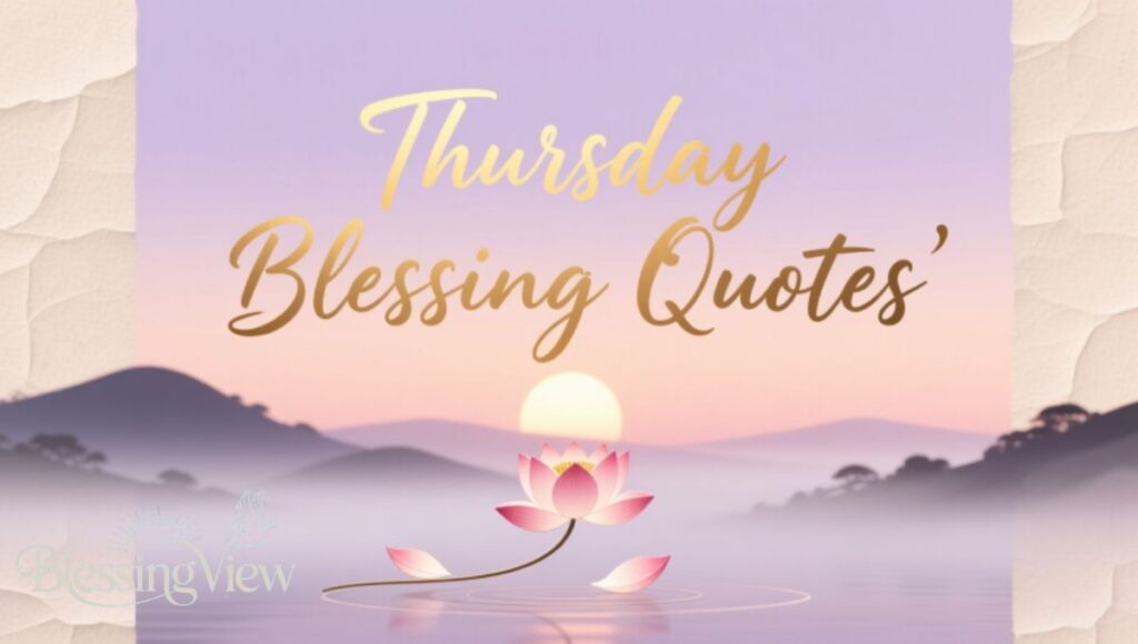 Thursday Blessing Quotes