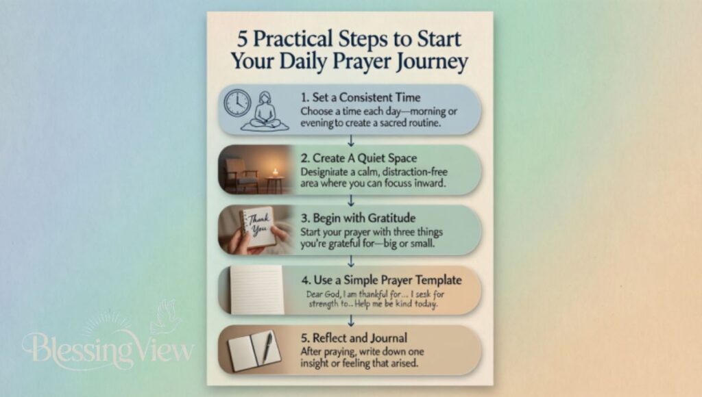 5 Practical Steps to Start Your Daily Prayer Journey